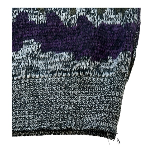 Celebrity Club Vintage Sweater Unique Zig Zag Mountain Pattern - Size XL - Picture 4 of 10